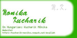 monika kucharik business card